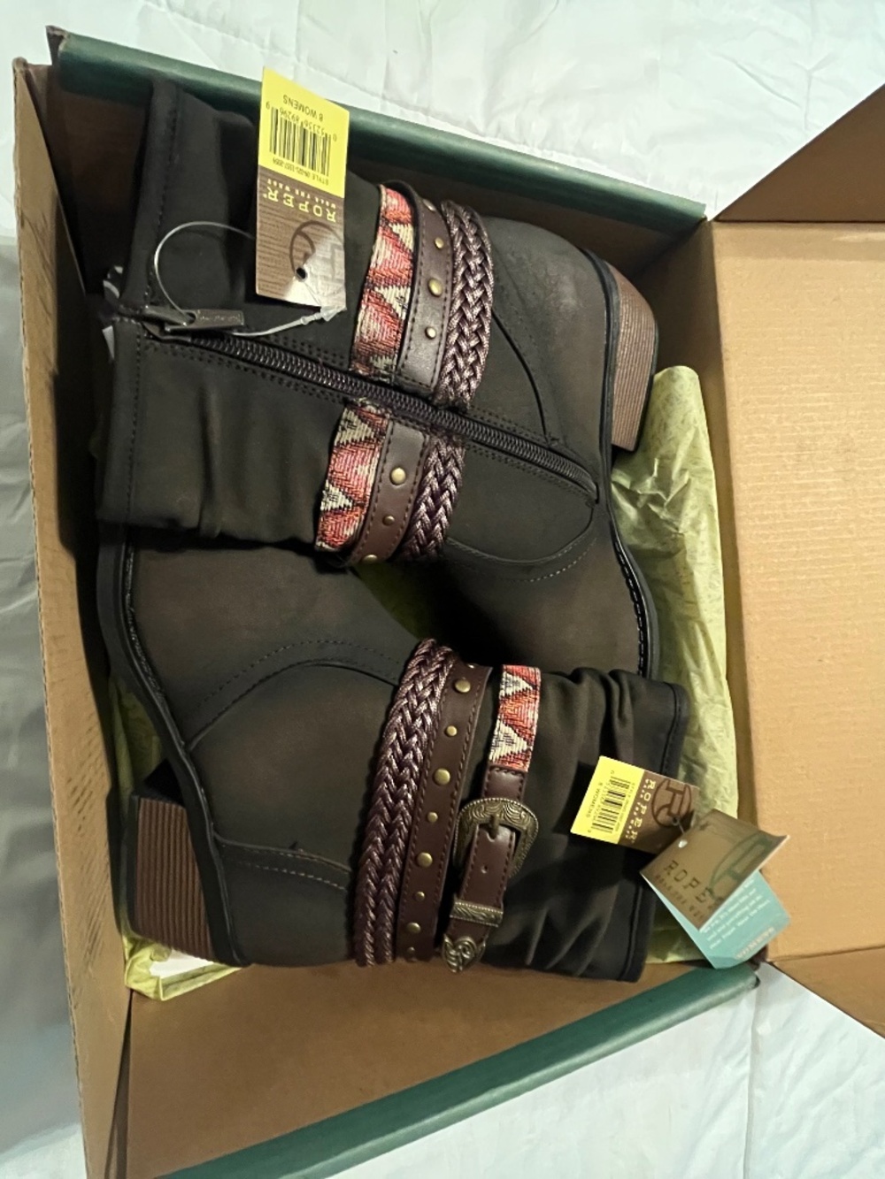 Roper Libby Ankle Boots sz 8